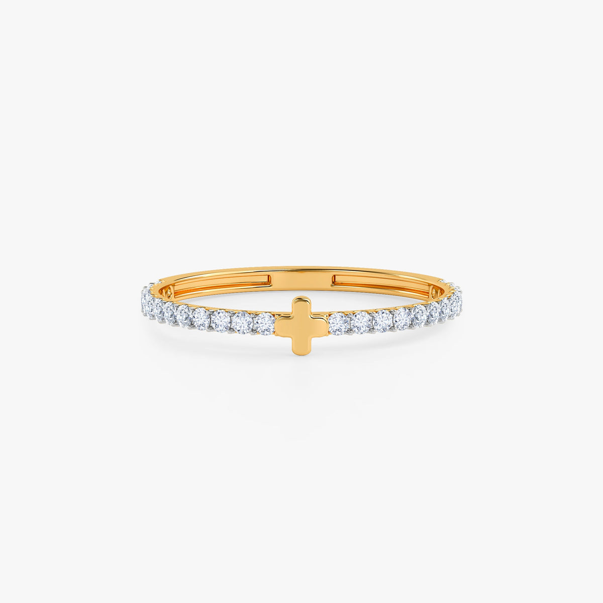 Gold Petal of Luck Lab Grown Diamond Ring (Size 12)