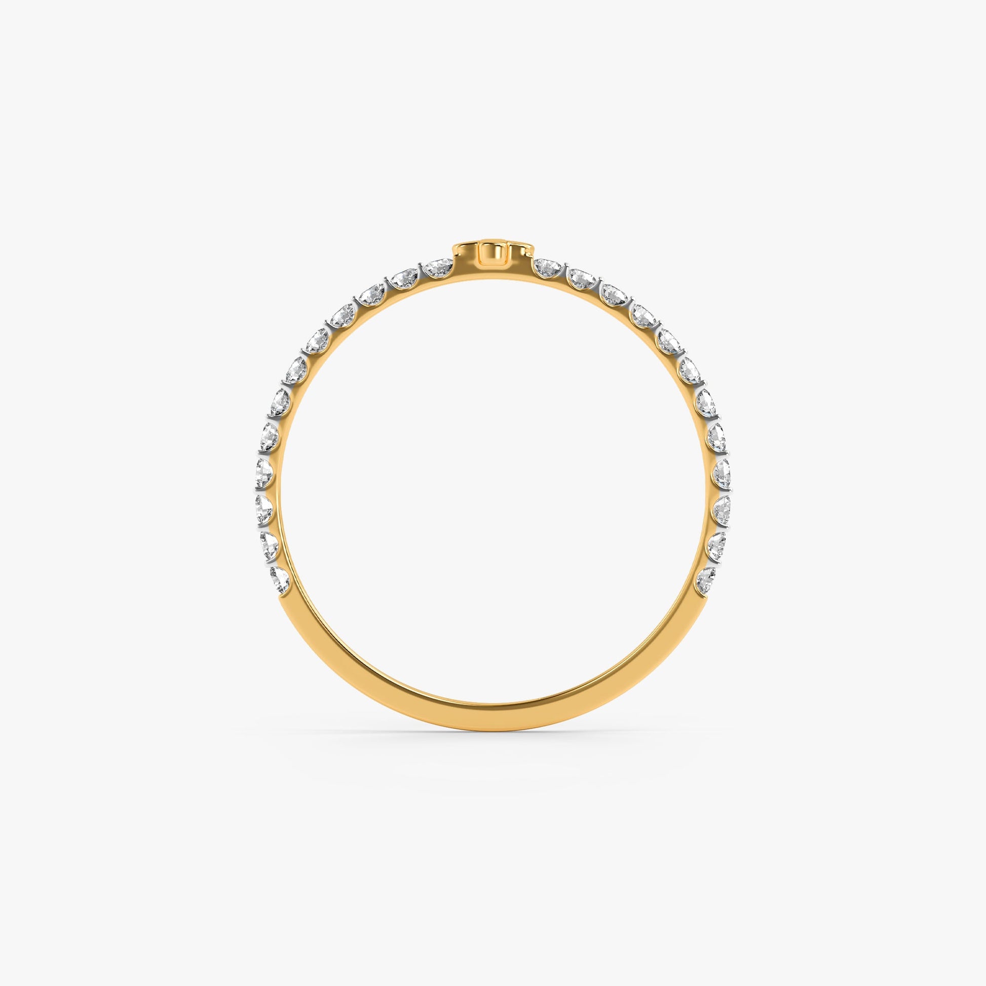 Gold Petal of Luck Lab Grown Diamond Ring (Size 12)