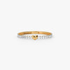 Gold Sweetheart Spark Lab Grown Diamond Ring (Size 12)