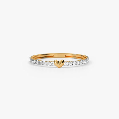 Gold Sweetheart Spark Lab Grown Diamond Ring (Size 12)