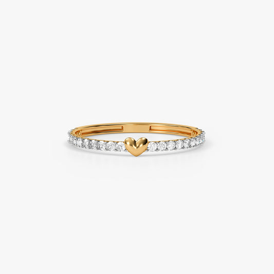 Gold Sweetheart Spark Lab Grown Diamond Ring (Size 12)