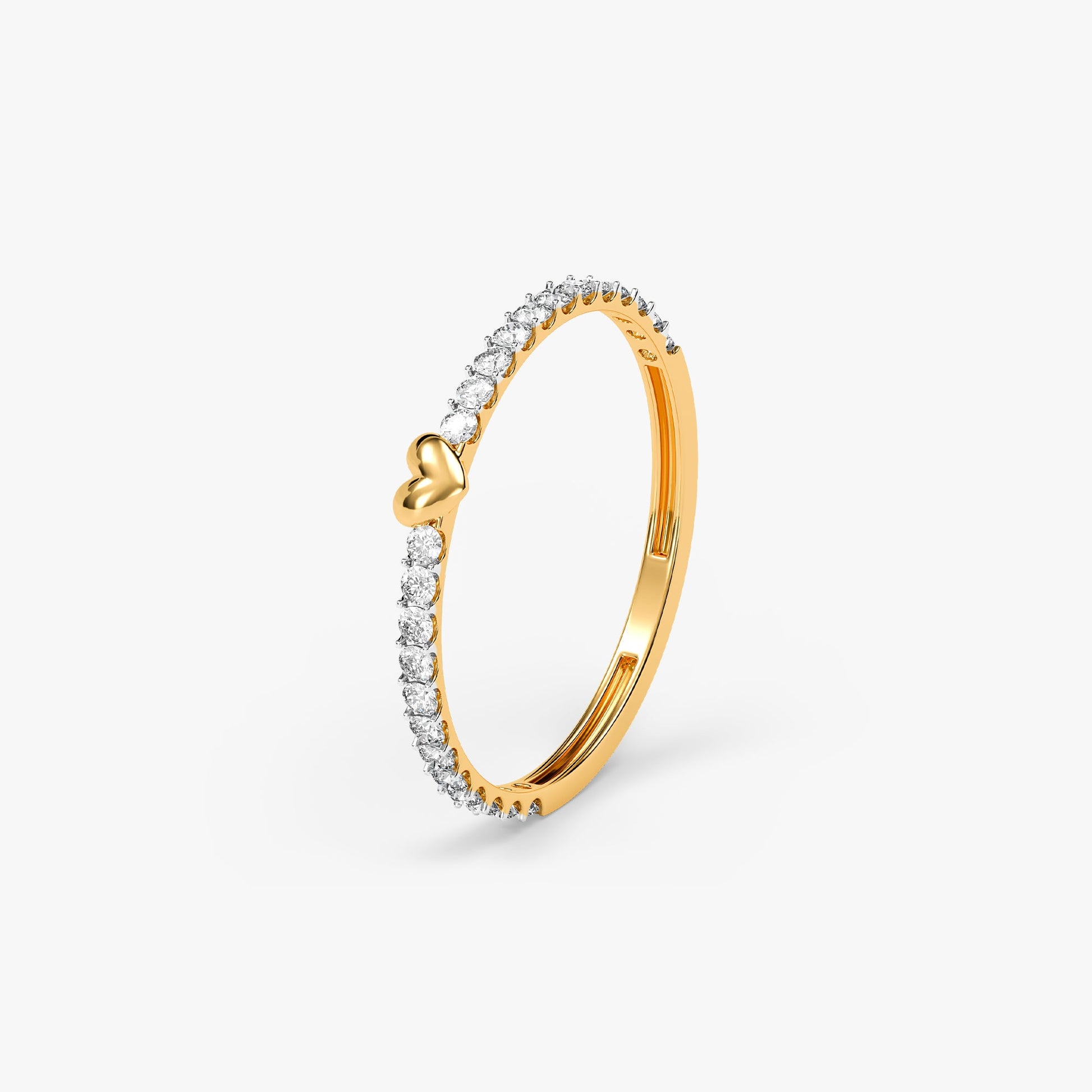 Gold Sweetheart Spark Lab Grown Diamond Ring (Size 12)