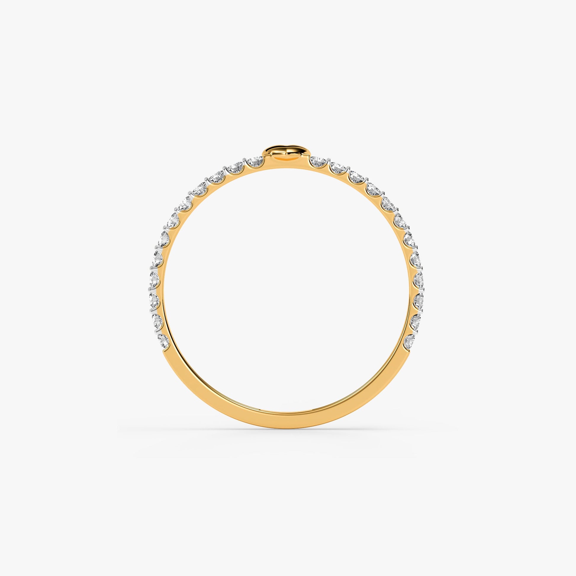 Gold Sweetheart Spark Lab Grown Diamond Ring (Size 12)