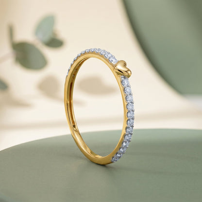 Gold Sweetheart Spark Lab Grown Diamond Ring (Size 12)