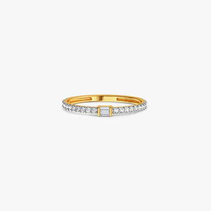 Gold Sovereign Spark Lab Grown Diamond Ring (Size 12)