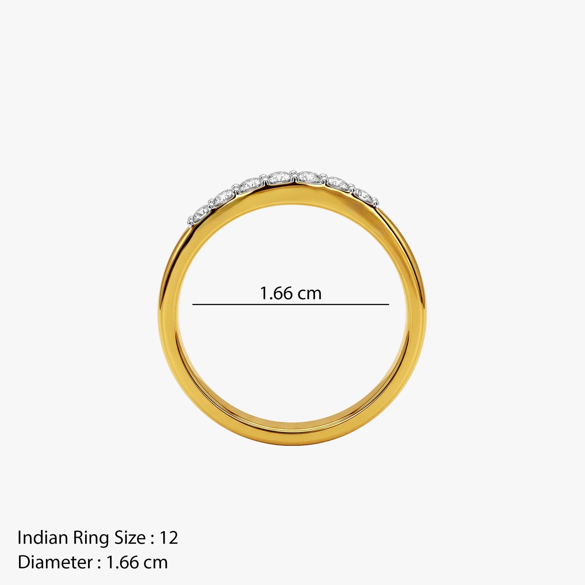 Gold Infinite Glimmer Lab Grown Diamond Ring (Size 12)
