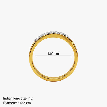 Gold Infinite Glimmer Lab Grown Diamond Ring (Size 12)
