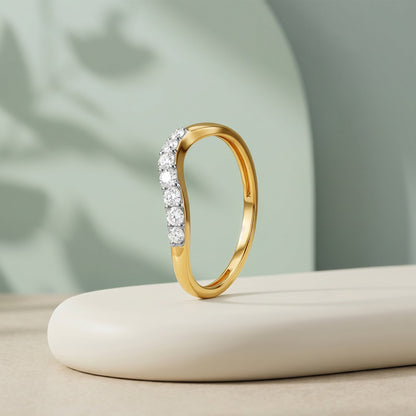 Gold Infinite Glimmer Lab Grown Diamond Ring (Size 12)
