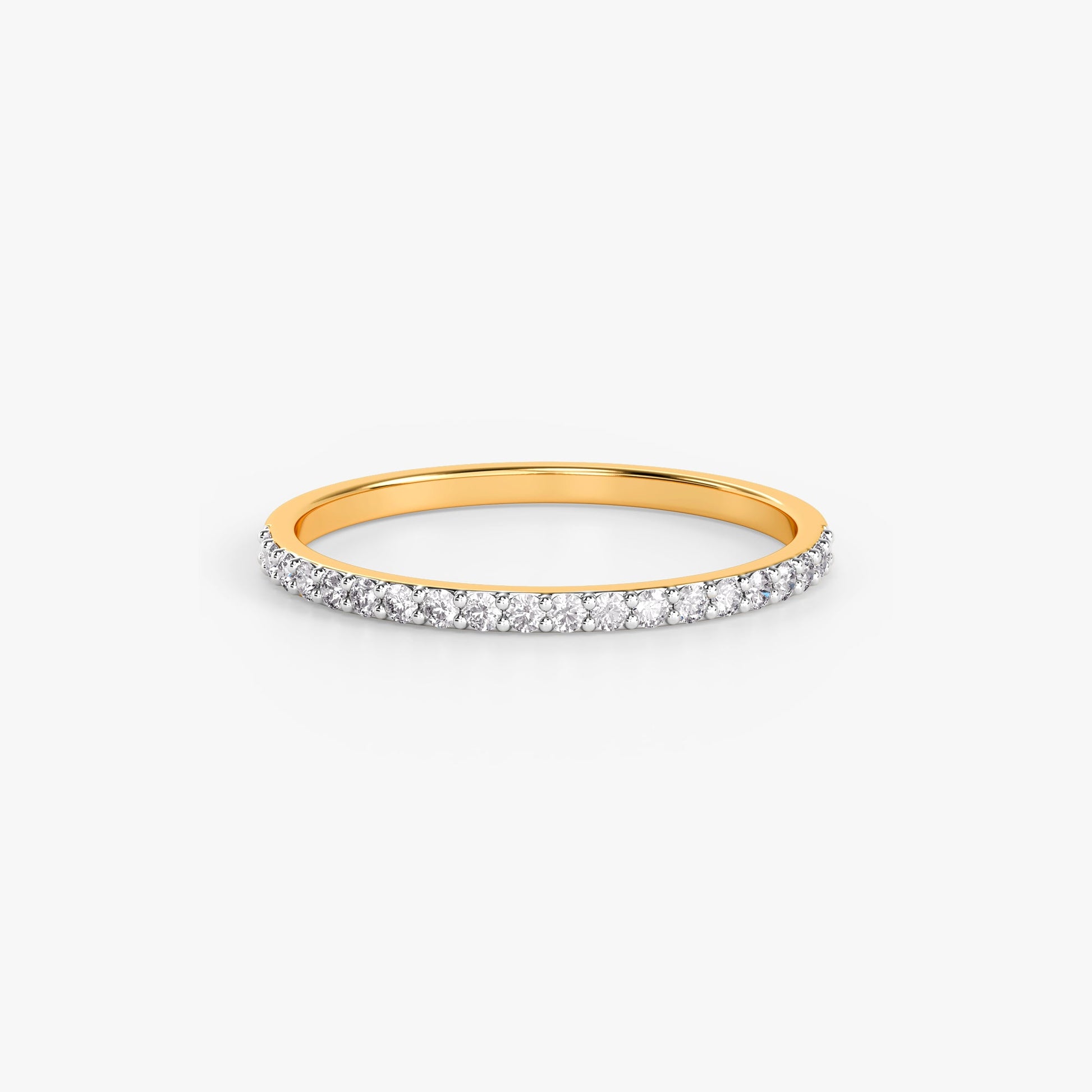 Gold Pristine Band Lab Grown Diamond Ring (Size 12)