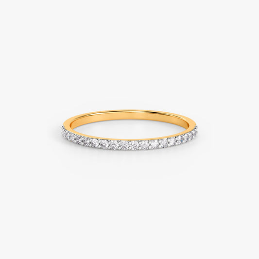 Gold Pristine Band Lab Grown Diamond Ring (Size 12)