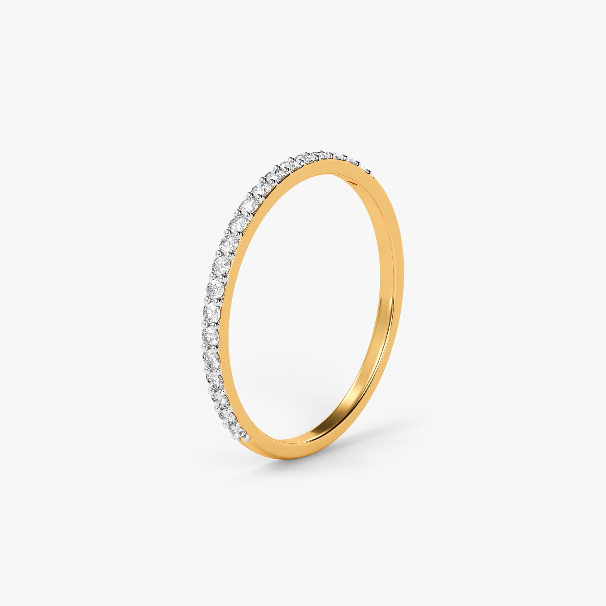 Gold Pristine Band Lab Grown Diamond Ring (Size 12)