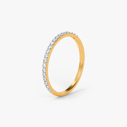 Gold Pristine Band Lab Grown Diamond Ring (Size 12)