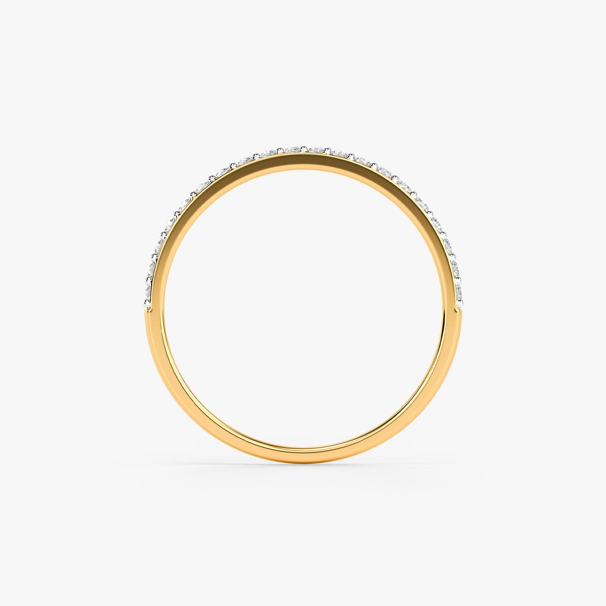 Gold Pristine Band Lab Grown Diamond Ring (Size 12)