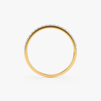 Gold Pristine Band Lab Grown Diamond Ring (Size 12)