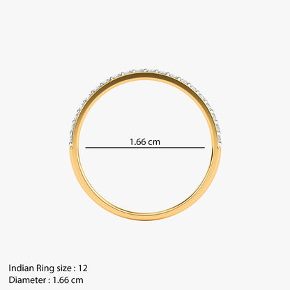 Gold Pristine Band Lab Grown Diamond Ring (Size 12)