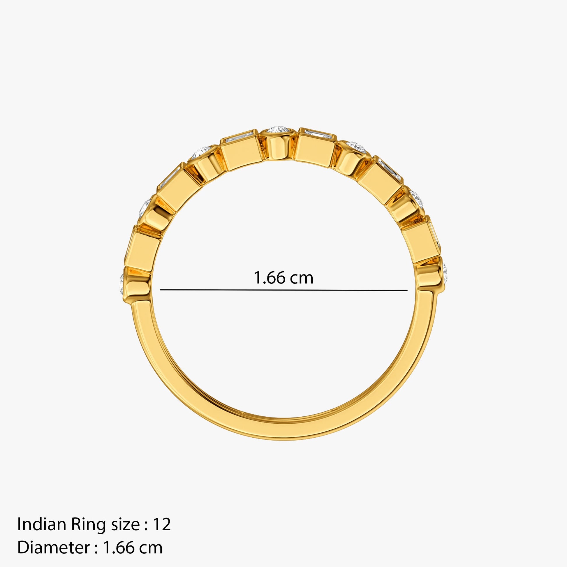 Gold Alterna Spark Lab Grown Diamond Ring (Size 12)