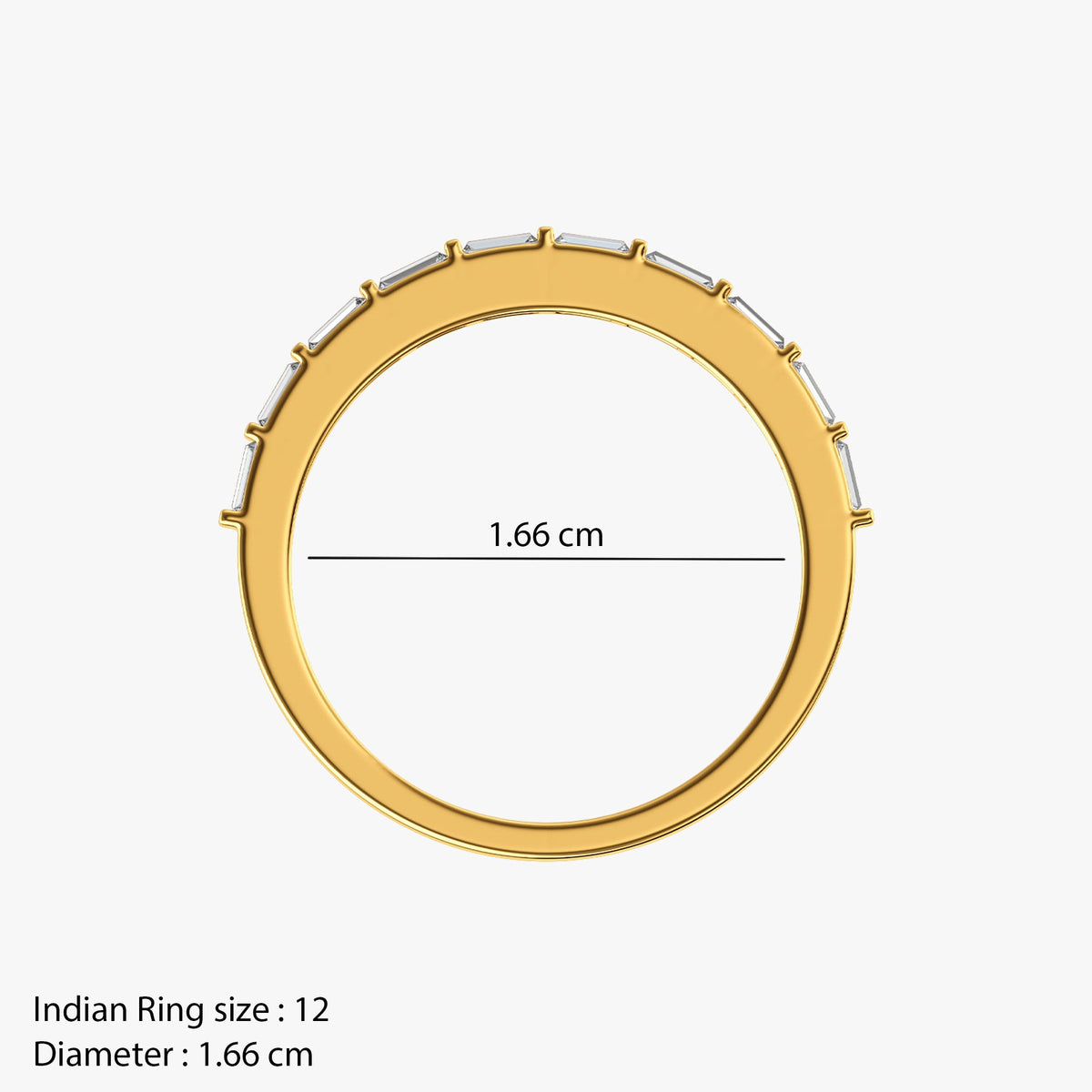 Gold Allure Spark Lab Grown Diamond Ring (Size 12)