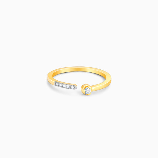 Gold Open Horizon Diamond Ring