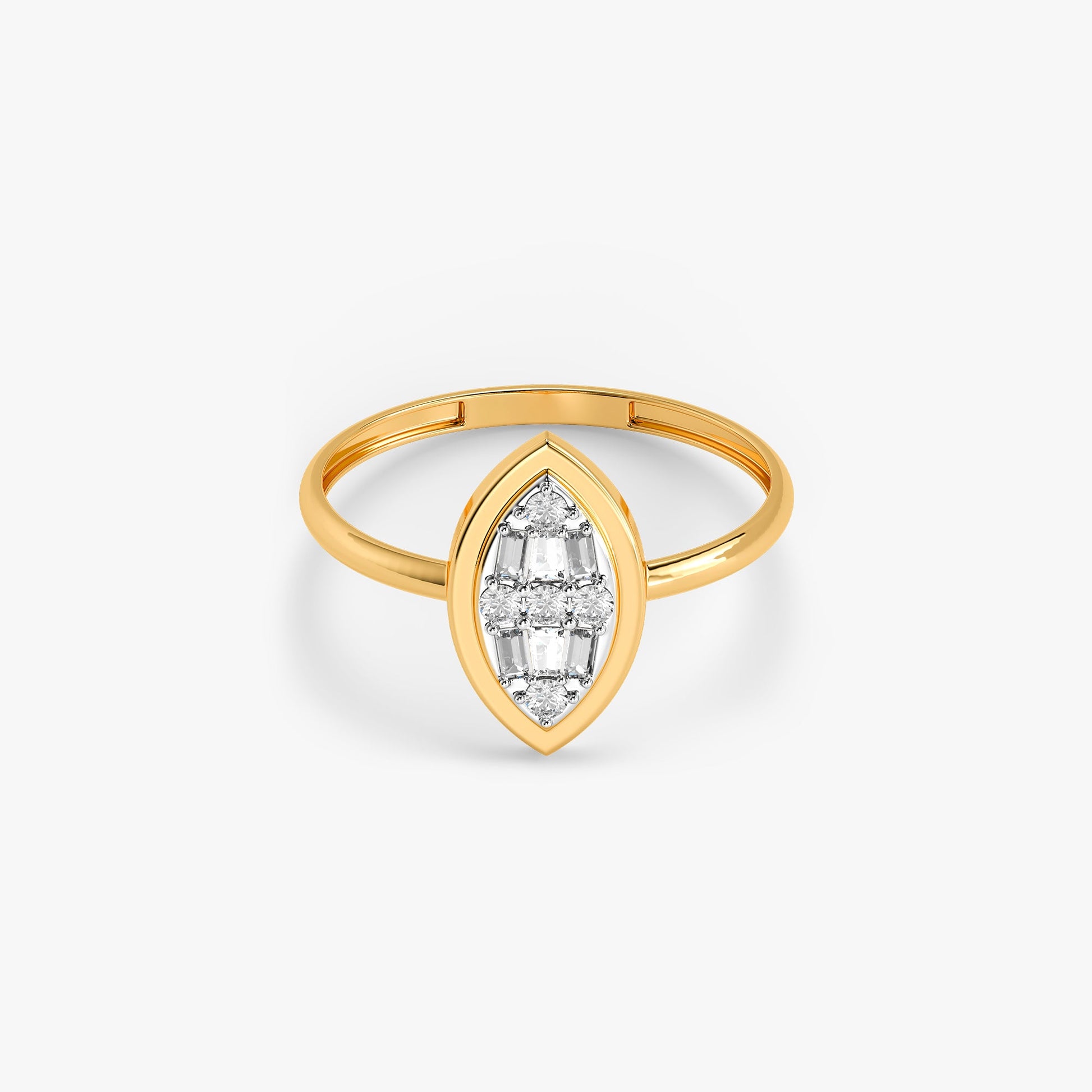 Gold Marquis Whisper Lab Grown Diamond Ring (Size 12)