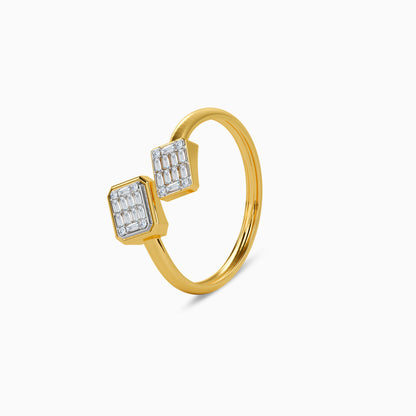 Gold Parallel Glow Lab Grown Diamond Ring (Size 12)