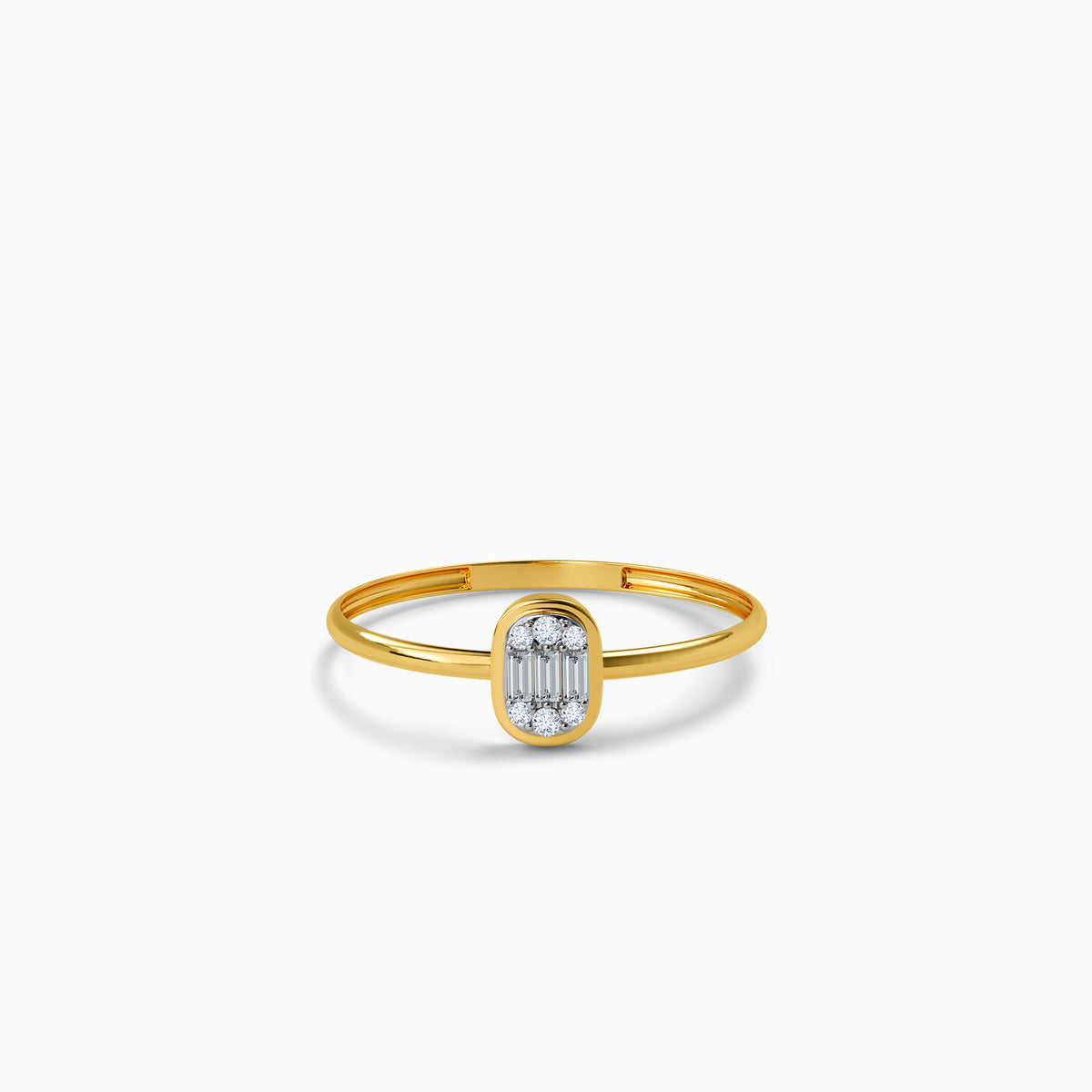 Gold Aurelia Oval Lab Grown Diamond Ring (Size 12)
