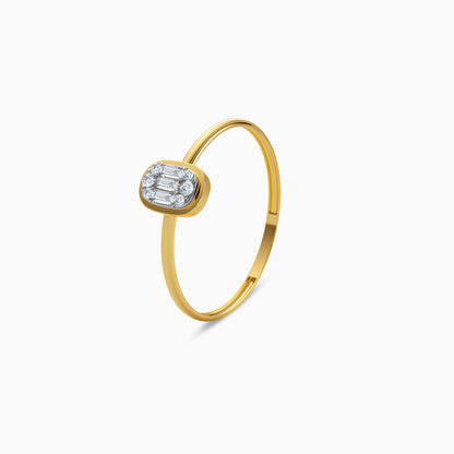 Gold Aurelia Oval Lab Grown Diamond Ring (Size 12)