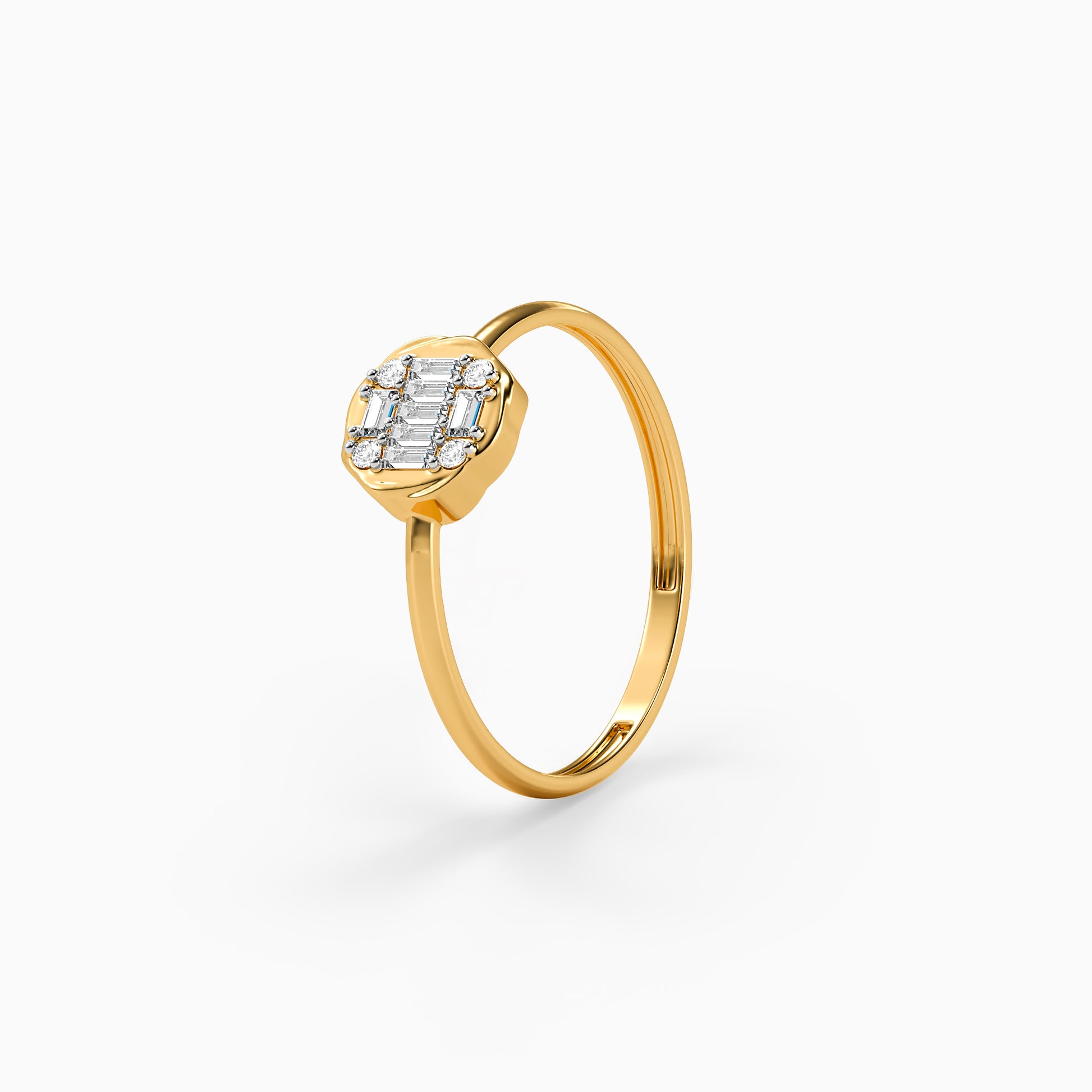 Gold Aurelia Nova Lab Grown Diamond Ring (Size 12)