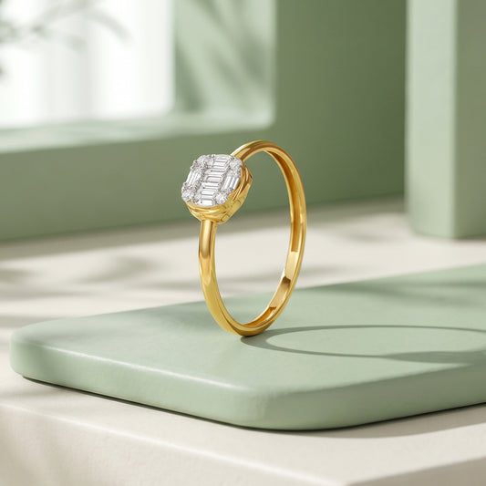 Gold Aurelia Nova Lab Grown Diamond Ring (Size 12)