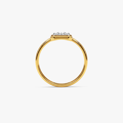 Gold Luminous Aura Lab Grown Diamond Ring (Size 12)