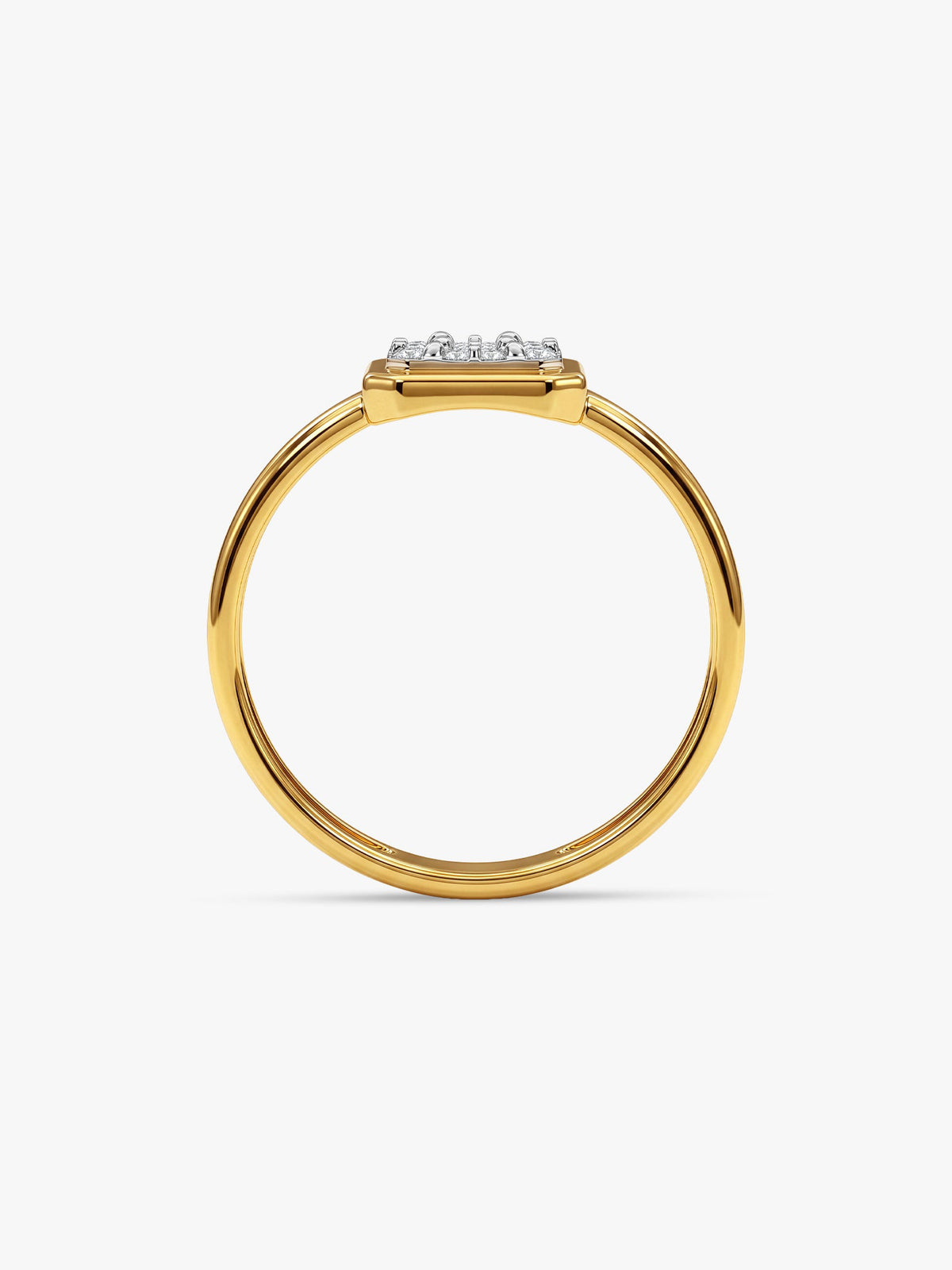 Gold Luminous Aura Lab Grown Diamond Ring (Size 12)