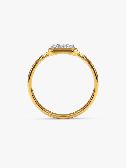 Gold Luminous Aura Lab Grown Diamond Ring (Size 12)