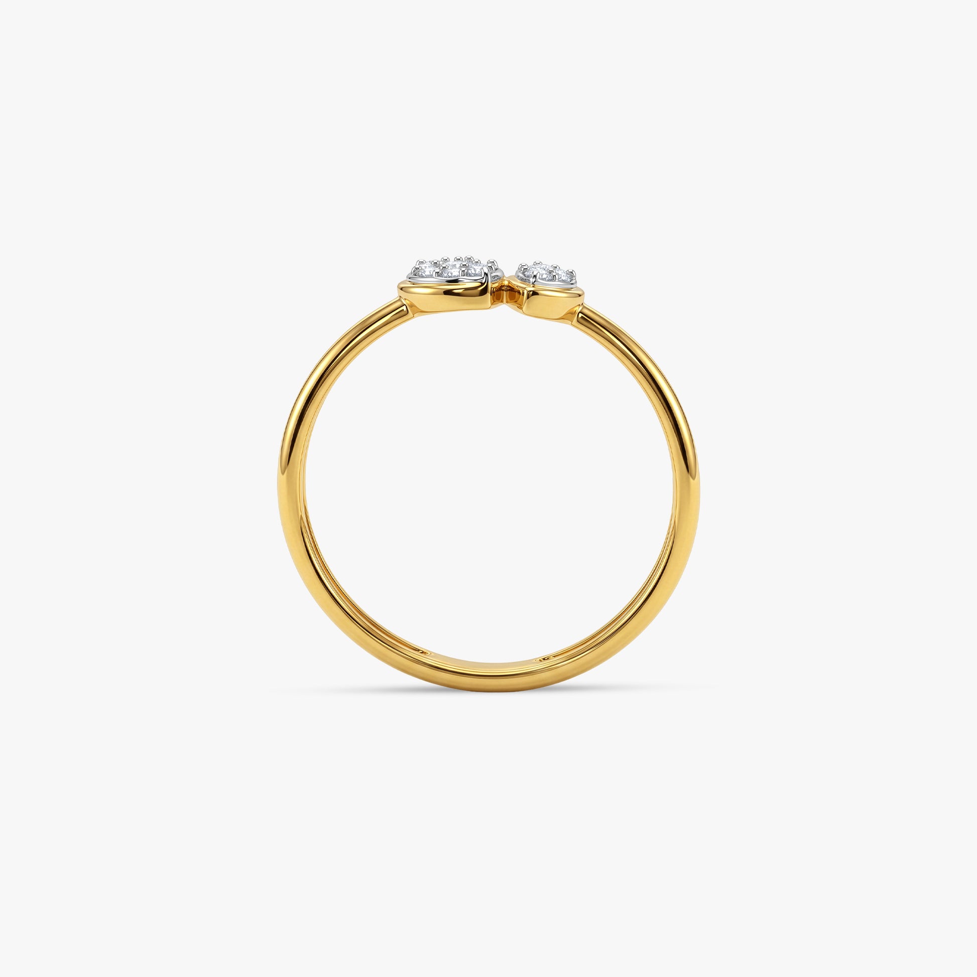 Gold Twinkle Bloom Lab Grown Diamond Ring (Size 12)