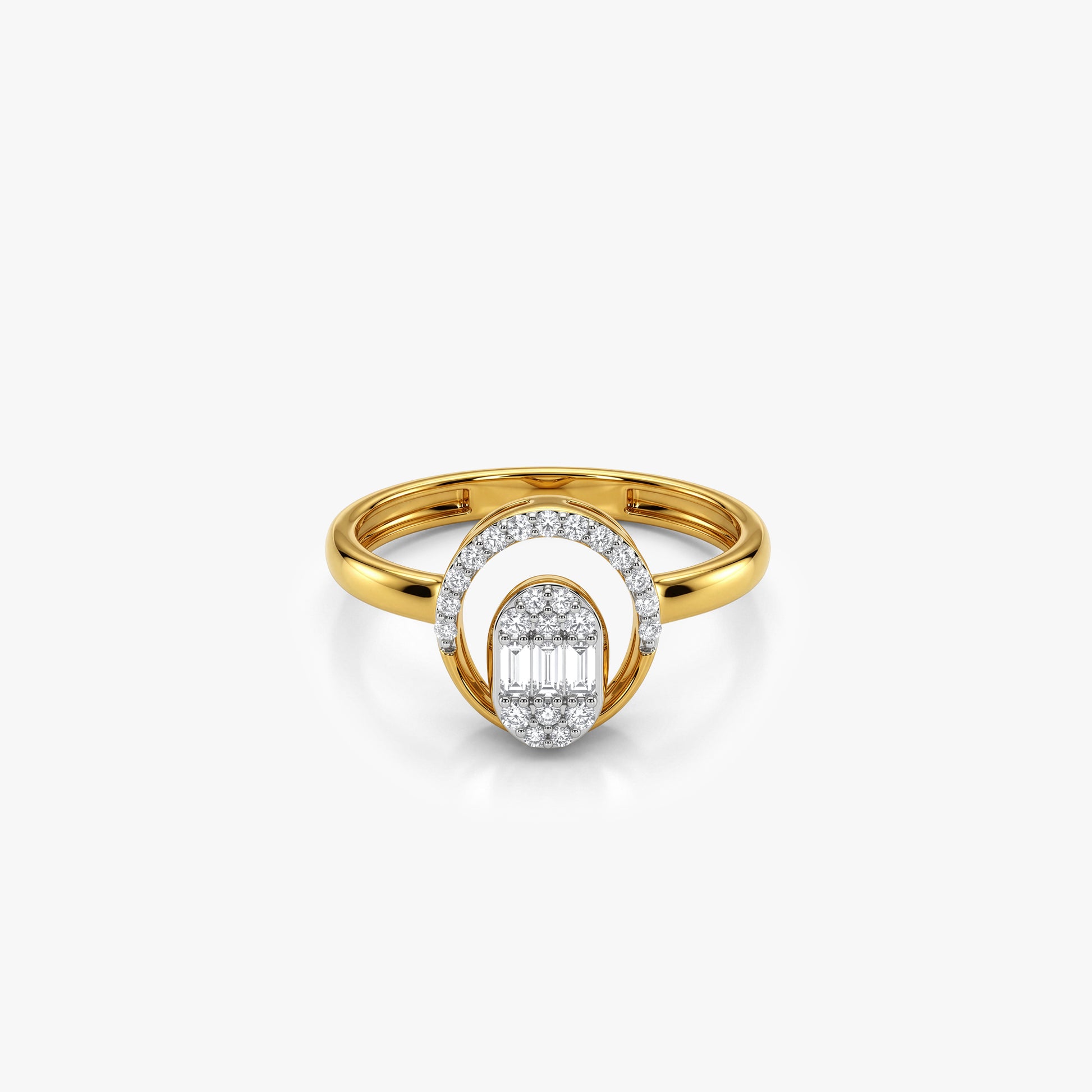 Gold Timeless Love Lab Grown Diamond Ring (Size 12)
