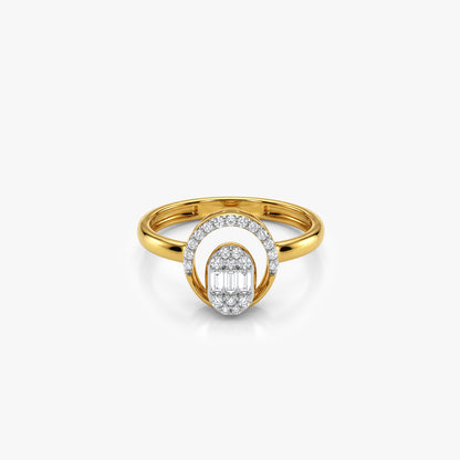 Gold Timeless Love Lab Grown Diamond Ring (Size 12)