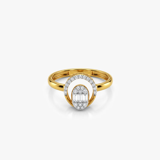 Gold Timeless Love Lab Grown Diamond Ring (Size 12)