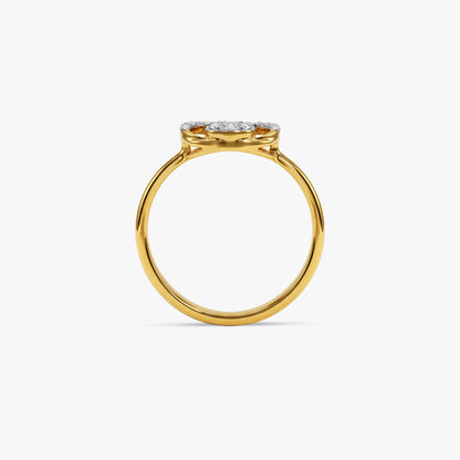 Gold Timeless Love Lab Grown Diamond Ring (Size 12)