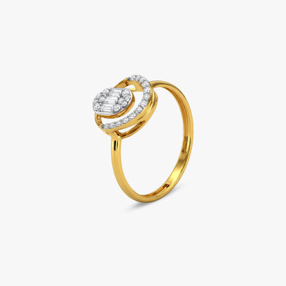 Gold Timeless Love Lab Grown Diamond Ring (Size 12)