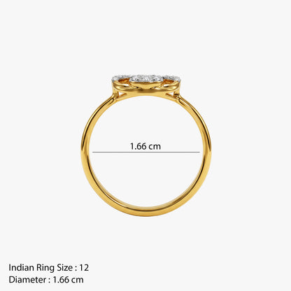 Gold Timeless Love Lab Grown Diamond Ring (Size 12)