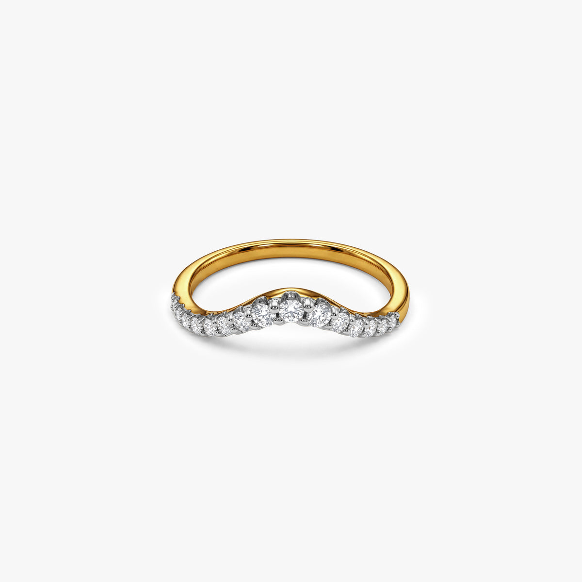 Gold Regal Twist Lab Grown Diamond Ring (Size 12)