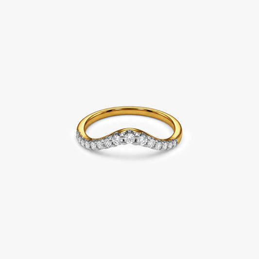 Gold Regal Twist Lab Grown Diamond Ring (Size 12)