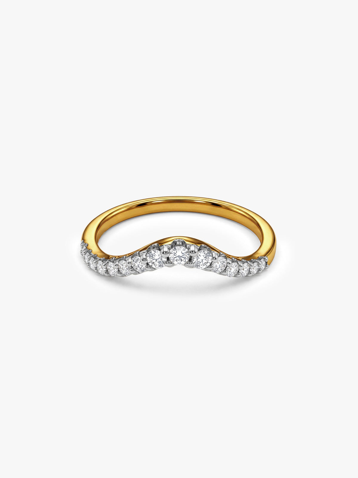 Gold Regal Twist Lab Grown Diamond Ring (Size 12)