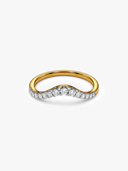 Gold Regal Twist Lab Grown Diamond Ring (Size 12)