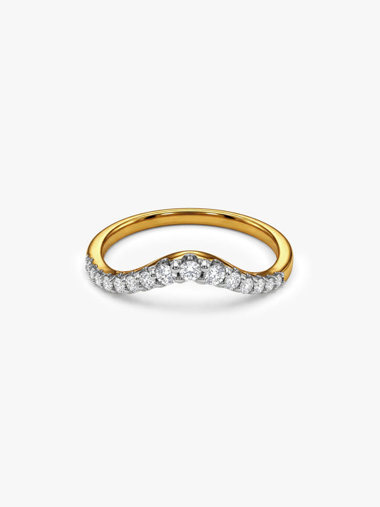 Gold Regal Twist Lab Grown Diamond Ring (Size 12)