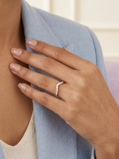 Gold Regal Twist Lab Grown Diamond Ring (Size 12)