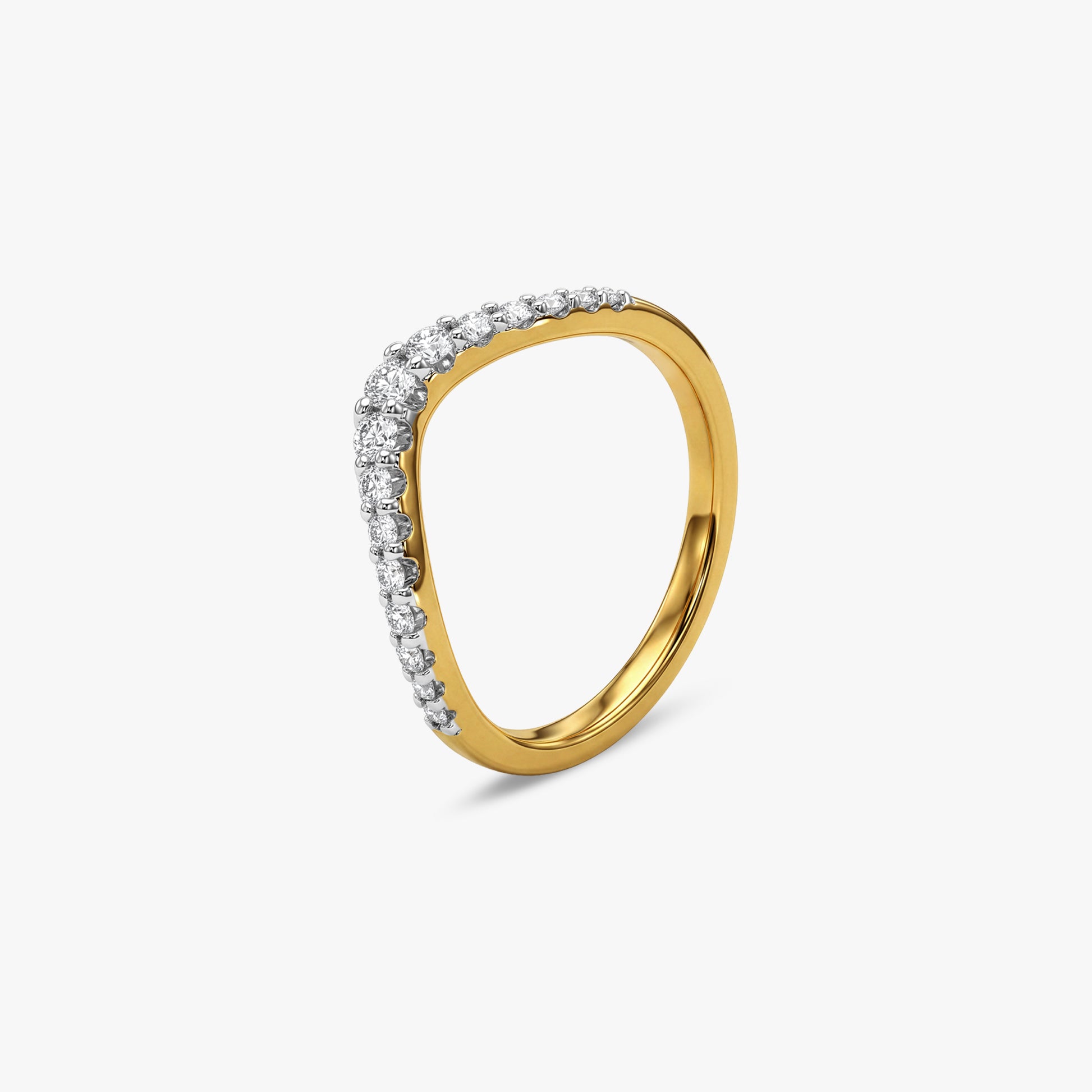 Gold Regal Twist Lab Grown Diamond Ring (Size 12)