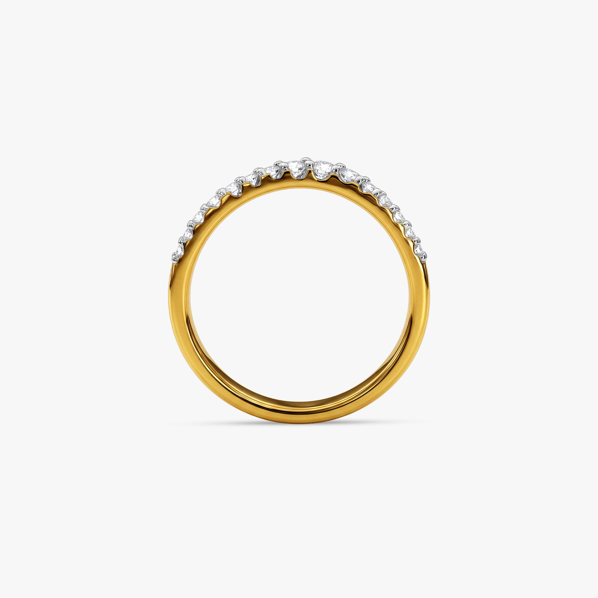 Gold Regal Twist Lab Grown Diamond Ring (Size 12)