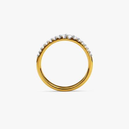 Gold Regal Twist Lab Grown Diamond Ring (Size 12)