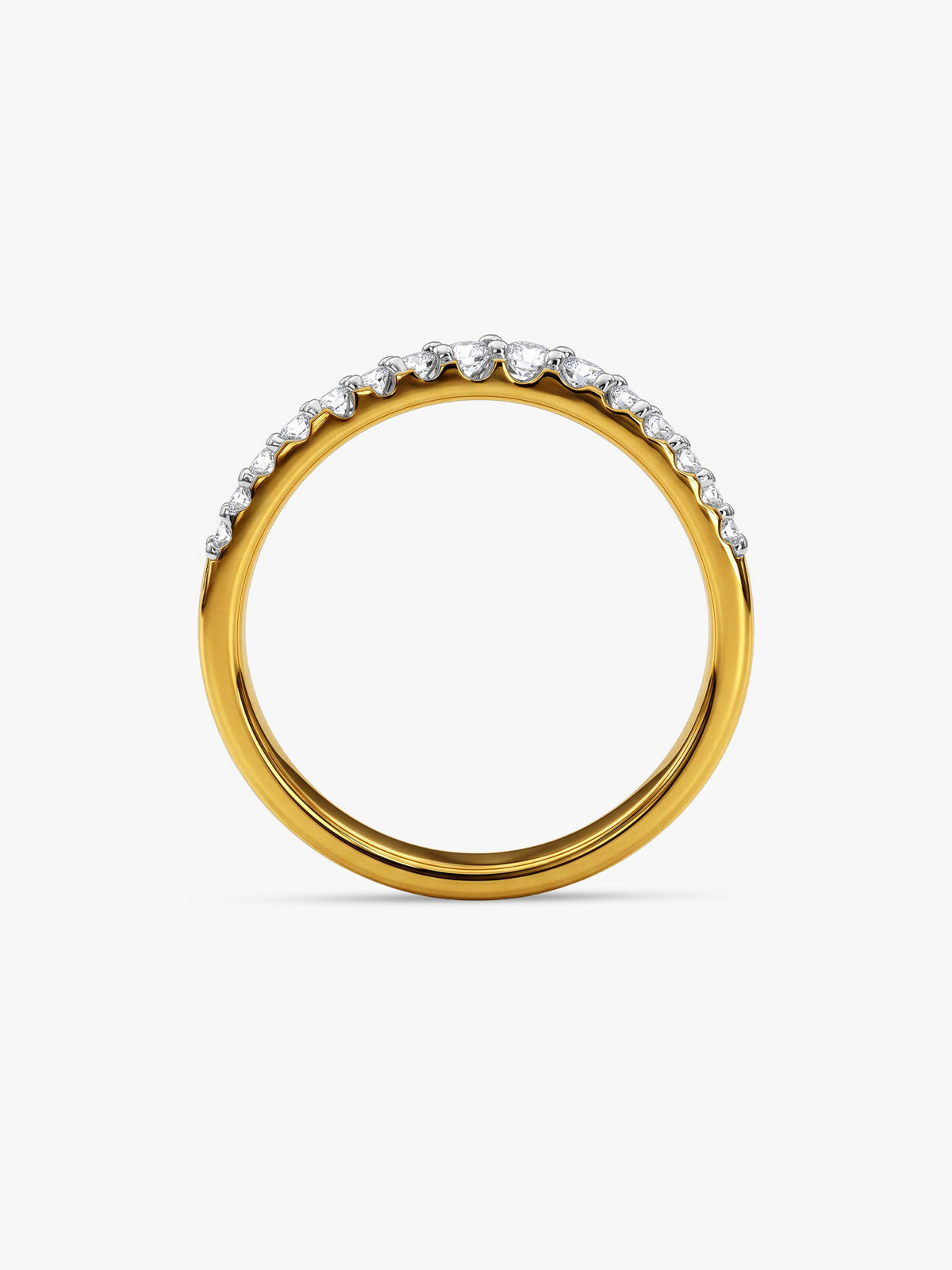 Gold Regal Twist Lab Grown Diamond Ring (Size 12)