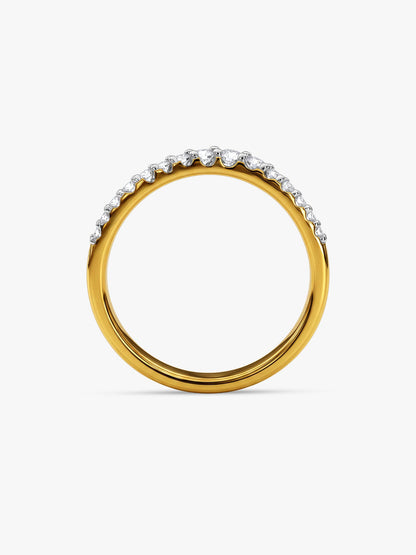 Gold Regal Twist Lab Grown Diamond Ring (Size 12)