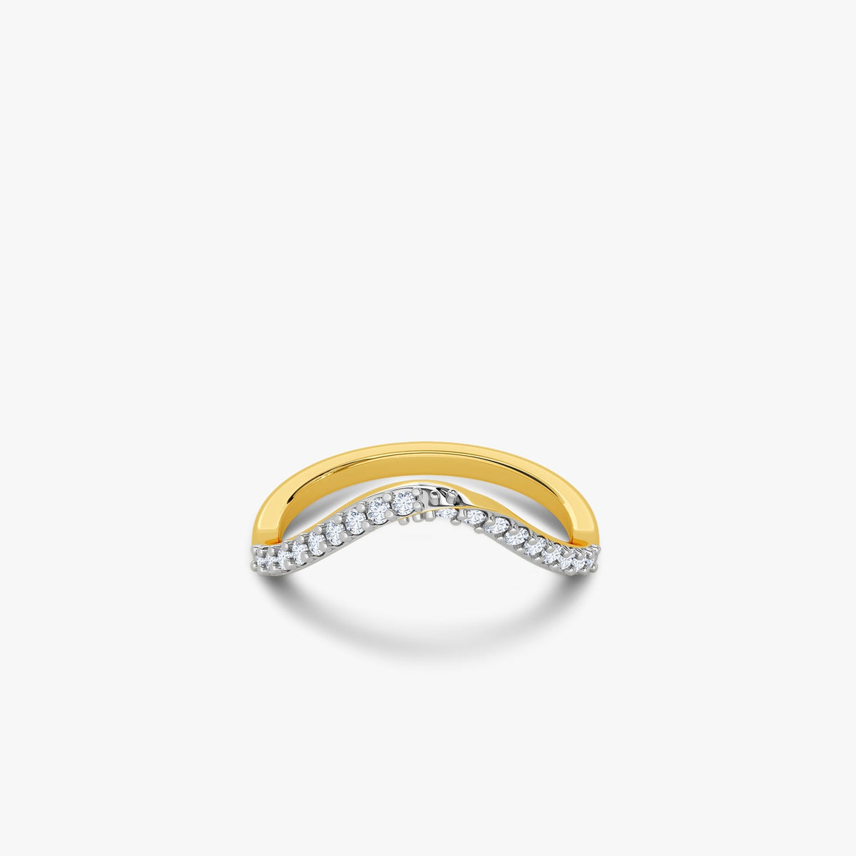 Gold Infinity Veil Lab Grown Diamond Ring (Size 12)